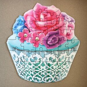 Floral Cupcake Puzzle